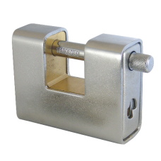 ASEC Steel Sliding Shackle Padlock 80mm Keyed To Differ 