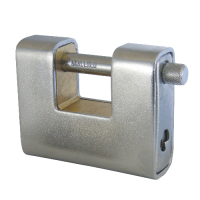 ASEC Steel Sliding Shackle Padlock 90mm Keyed To Differ 