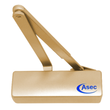 ASEC Classic Size 3-4 Overhead Door Closer  - Polished Brass