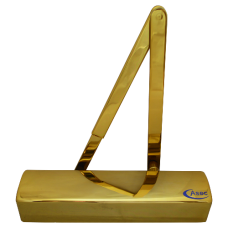 ASEC Classic Size 1-6 Overhead Door Closer  - Polished Brass