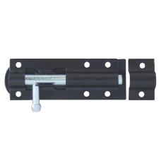 ASEC Straight Tower Bolt  100mm - Black