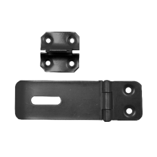 ASEC Safety Hasp & Staple  75mm - Black