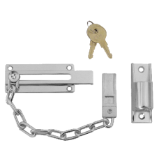 ASEC Locking Door Chain  KD  - Chrome Plated