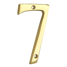 ASEC Metal Numerals 76mm `7`  - Polished Brass