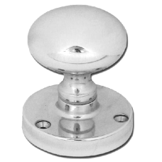 ASEC Victorian 62mm Rose Mortice Knob  - Chrome Plated
