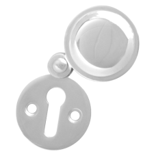ASEC 32mm Front Fix Escutcheon  Covered  - Chrome Plated