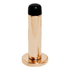 ASEC Wall Door Stop With Rose 64mm Brass - Polished Brass