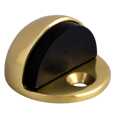 ASEC Oval Floor Door Stop  - Polished Brass