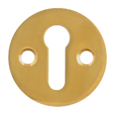 ASEC 32mm Front Fix Escutcheon  Face Fix  - Polished Brass