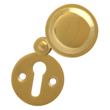 ASEC 32mm Front Fix Escutcheon  Covered  - Polished Brass