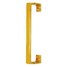ASEC Front Fix Cranked Pull Handle 300mm  - Polished Brass