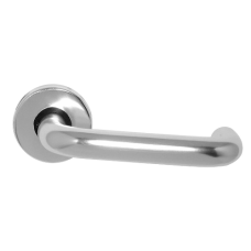 ASEC Round Rose Aluminium Sprung Lever Furniture  - Anodised Aluminium