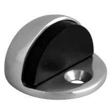 ASEC Oval Floor Door Stop  - Polished Anodised Aluminium