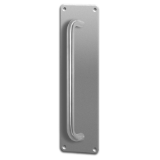 ASEC Plate Mounted 75mm Stainless Steel Pull Handle 225mm  - Satin Stainless Steel