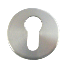 ASEC Stainless Steel Escutcheon 10mm Euro - Satin Stainless Steel