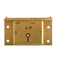 ASEC 48 4 Lever Boxlock 64mm Keyed To Differ  - Satin Brass