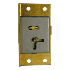 ASEC 20 1 Lever Cut Cupboard Lock 64mm Keyed Alike Left Handed  - Satin Brass