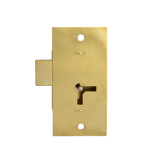 ASEC 100 1 Lever Straight Cupboard Lock 50mm Keyed Alike  - Satin Brass