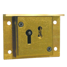 ASEC 2 Lever Till Lock 64mm Keyed To Differ  - Satin Brass