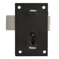 ASEC 150 1 Lever Straight Cupboard Lock 67mm Keyed Alike  - Black