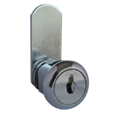 ASEC Round KD Snap Fit Camlock 180o 20mm Keyed To Differ 92 Series - Chrome Plated