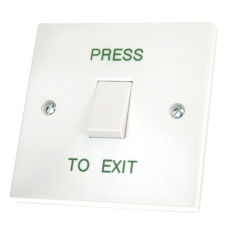 ASEC  Momentary 1 Gang Exit Switch  - White