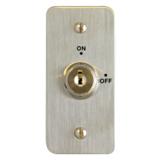 ASEC On/Off Key Switch Narrow Style - Stainless Steel