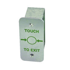ASEC Narrow Style Touch Sensitive  Exit Button `Touch To Exit` - Stainless Steel