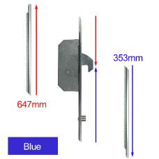 CHAMELEON Extension Set - Hook & Roller Blue Supplied With Keeps