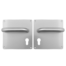 DORTREND 20RW Witley Large Plate Mounted Unsprung Lever Furniture  Euro Lever Lock - Anodised Aluminium