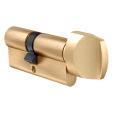 EVVA A5 KDZ Euro Key & Turn Cylinder KA A67670 72mm 36-T36 31-10-T31  - Polished Brass