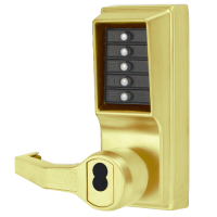 DORMAKABA Simplex L1000 Series L1021B Digital Lock Lever Operated  Left Handed No Cylinder LR1021B-03 - Polished Brass