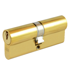 UNION 2X18 Euro Double Cylinder 73mm 36.5/36.5 31.5/10/31.5 Keyed Alike `WVL482` PL - Polished Lacquered Brass