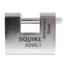 SQUIRE ASWL Steel Sliding Shackle Padlock 60mm Keyed To Differ  - Silver