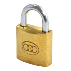 Tricircle 26 Series  Open Shackle Padlocks 25mm Keyed To Differ  - Brass