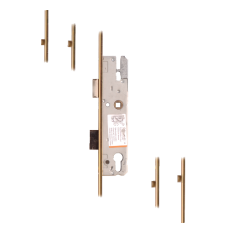 KFV Lever Operated Latch & Deadbolt - 4 Roller 30/92 16mm Faceplate