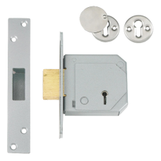 UNION C-Series 3G114E BS 5 Lever Deadlock 67mm Keyed Alike  - Satin Chrome