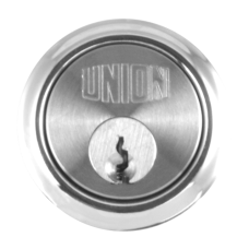 UNION 1X1 Rim Cylinder  Keyed To Differ  - Chrome Plated