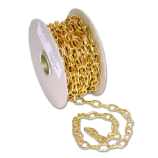 ENGLISH CHAIN 331  Oval Chain 12mm  - Polished Brass