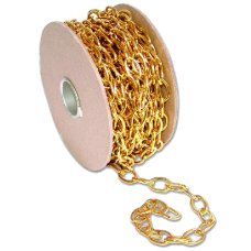 ENGLISH CHAIN 331  Oval Chain 16mm  - Polished Brass