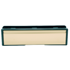 UPVC Letter Box - 265mm Wide 250mm Gold - Polished Gold