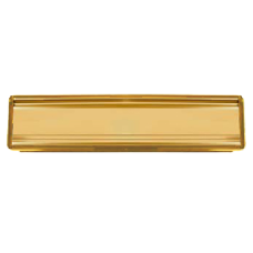 Aluminium Letter Box - 305mm Wide 300mm Gold - Polished Gold