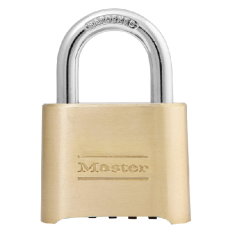 MASTER LOCK 175 Brass Open Shackle Combination Padlock Keyed To Differ  - Hardened Steel