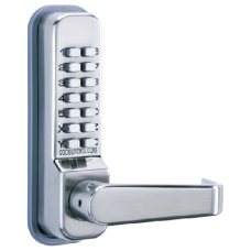 CODELOCKS CL415 Digital Lock With Tubular Latch CL415 SS - Stainless Steel