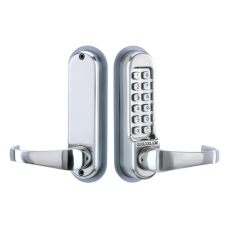 CODELOCKS CL510 Series Digital Lock With Tubular Latch CL515 With Passage Set - Stainless Steel