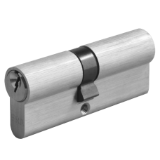 ERA 6-Pin Euro Double Cylinder 85mm 35/50 30/10/45 Keyed To Differ  - Satin Chrome