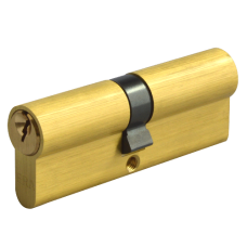ERA 6-Pin Euro Double Cylinder 95mm 40/55 35/10/50 Keyed To Differ  - Polished Brass
