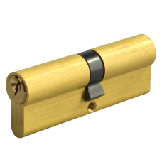 ERA 6-Pin Euro Double Cylinder 95mm 45/50 40/10/45 Keyed To Differ  - Polished Brass