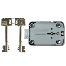 KABA A71111 Mauer President Safe Lock  8 Lever 90mm Keys - Zinc Plated