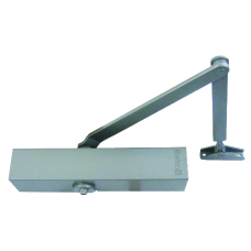 UNION RETRO 4 Size 4 Overhead Door Closer  - Silver Enamelled